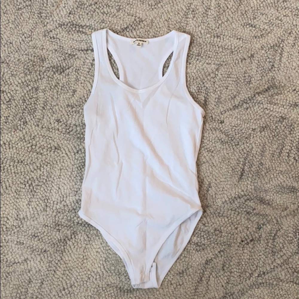 NWOT racerback White Bodysuit